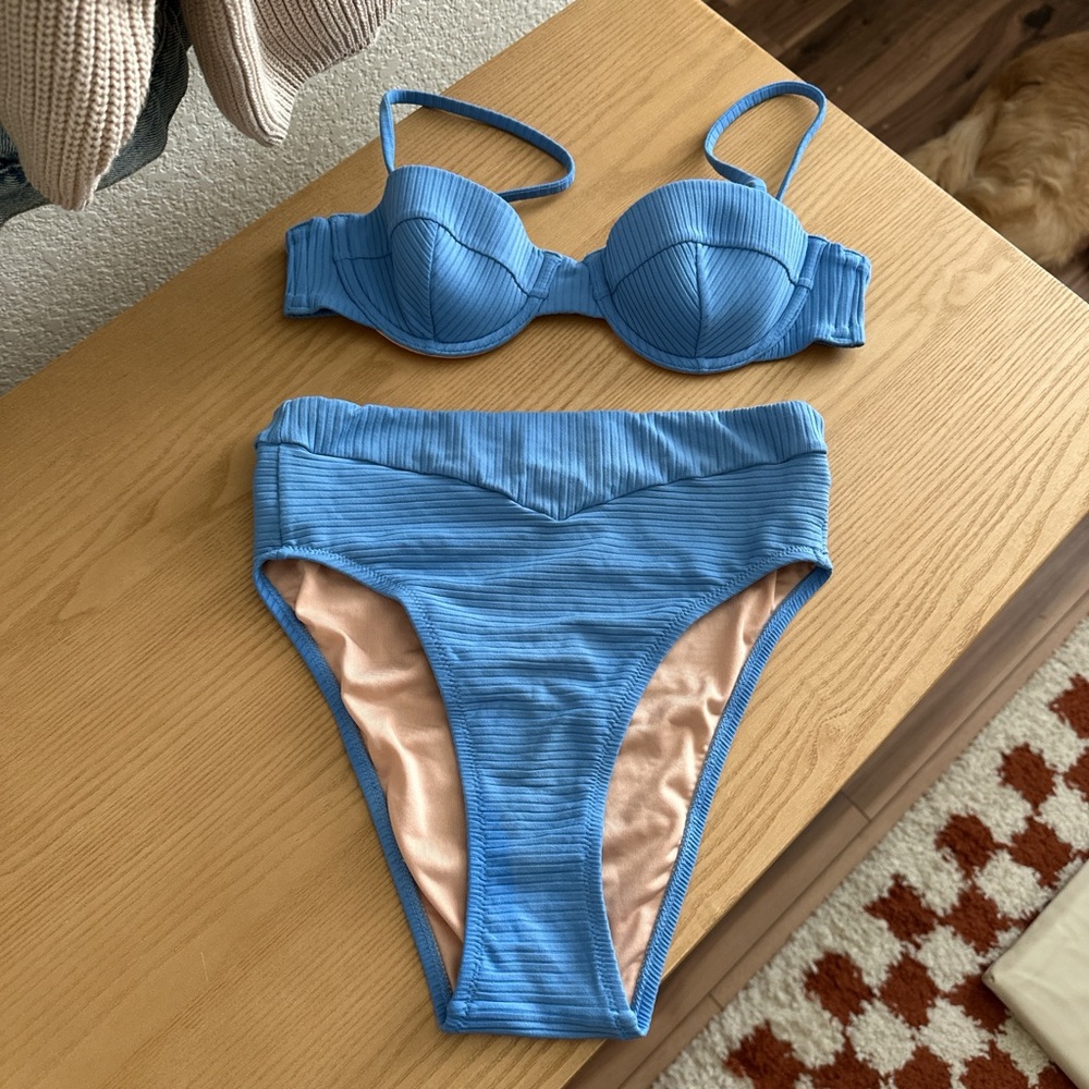 Blue madewell bikini!
